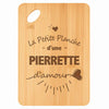 Planche bambou gravée personnalisée femme idée cadeau Fête des Mères apéro 30×20 prénom cuisine plateau fromage anniversaire noel maman mamie