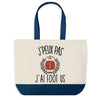 Sac de shopping bleu J'peux pas Foot US