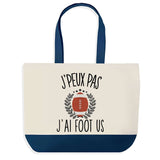 Sac de shopping bleu J'peux pas Foot US