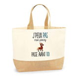 Sac Jute Fête des Mères Fêtes des Pères Mamie Papi Famille Idée Cadeau anniversaire Noël Travail Boulot Métier Départ Retraite Collègue Femme Homme