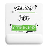 Tapis de souris ergonomique avec repose-poignet, accessoire bureau pour femme et homme, fête des pères, cadeau pas cher, idée cadeau fête des mères, secret santa, départ à la retraite, télétravail et gaming