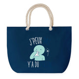Sac de plage Bleu anse corde J'peux Pas Pollen