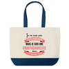 Sac de shopping bleu Ergothérapeute Superwoman