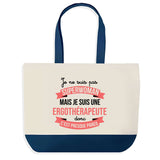 Sac de shopping bleu Ergothérapeute Superwoman