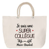 Sac Fête des Mères Mamie Famille Idée Cadeau anniversaire Noël Travail Boulot Métier Départ Retraite Collègue Femme cabas shopping plage