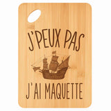 Planche bambou gravée personnalisée femme homme idée cadeau Fête des Mères Fête des Pères apéro papa maman prénom cuisine plateau fromage