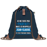 sac a dos homme bleu coton recycle avec pochette idee cadeau utile pour collegue papa ou ami cadeau homme noel anniversaire secret santa ou depart a la retraite sac durable pratique et robuste design sobre et elegant