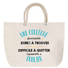 Sac Fête des Mères Mamie Famille Idée Cadeau anniversaire Noël Travail Boulot Métier Départ Retraite Collègue Femme cabas shopping plage