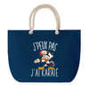 Sac de plage Bleu anse corde J'peux Pas Karaté