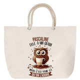 Sac Fête des Mères Mamie Famille Idée Cadeau anniversaire Noël Travail Boulot Métier Départ Retraite Collègue Femme cabas shopping plage