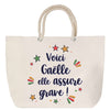 Sac Fête des Mères Mamie Famille Idée Cadeau anniversaire Noël Travail Boulot Métier Départ Retraite Collègue Femme cabas shopping plage
