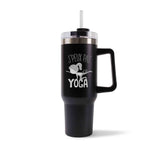 Mug isotherme Noir Yoga J'peux pas