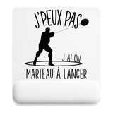 Tapis de souris ergonomique avec repose-poignet, accessoire bureau pour femme et homme, fête des pères, cadeau pas cher, idée cadeau fête des mères, secret santa, départ à la retraite, télétravail et gaming