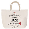 Sac Fête des Mères Mamie Famille Idée Cadeau anniversaire Noël Travail Boulot Métier Départ Retraite Collègue Femme cabas shopping plage