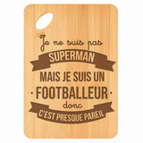 Planche bambou gravée personnalisée homme idée cadeau Fête des Pères apéro 30×20 prénom cuisine plateau fromage anniversaire noel papa papi 
