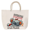 Sac Fête des Mères Mamie Famille Idée Cadeau anniversaire Noël Travail Boulot Métier Départ Retraite Collègue Femme cabas shopping plage