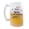 Chope de bière personnalisé, idée cadeau pour maman, femme ou collègue. Parfait pour Noël, anniversaire, fête des mères ou Secret Santa.