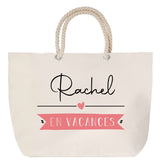Sac Fête des Mères Mamie Famille Idée Cadeau anniversaire Noël Travail Boulot Métier Départ Retraite Collègue Femme cabas shopping plage