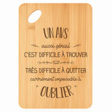 Planche bambou gravée personnalisée homme idée cadeau Fête des Pères apéro 30×20 prénom cuisine plateau fromage anniversaire noel papa papi 