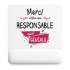 Tapis de souris ergonomique avec repose-poignet, accessoire bureau pour femme et homme, fête des pères, cadeau pas cher, idée cadeau fête des mères, secret santa, départ à la retraite, télétravail et gaming