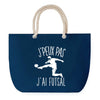 Sac de plage Bleu anse corde J'peux Pas Futsal