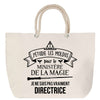 Sac Fête des Mères Mamie Famille Idée Cadeau anniversaire Noël Travail Boulot Métier Départ Retraite Collègue Femme cabas shopping plage
