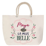 Sac Fête des Mères Mamie Famille Idée Cadeau anniversaire Noël Travail Boulot Métier Départ Retraite Collègue Femme cabas shopping plage
