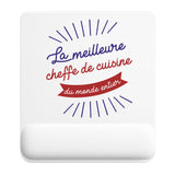 Tapis de souris ergonomique avec repose-poignet, accessoire bureau pour femme et homme, fête des pères, cadeau pas cher, idée cadeau fête des mères, secret santa, départ à la retraite, télétravail et gaming