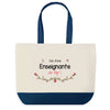 Sac de shopping bleu Enseignante au Top
