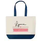 Sac de shopping bleu Lyana en Vacances