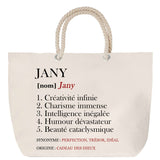 Sac Fête des Mères Mamie Famille Idée Cadeau anniversaire Noël Travail Boulot Métier Départ Retraite Collègue Femme cabas shopping plage