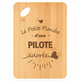 Planche bambou gravée personnalisée femme idée cadeau Fête des Mères apéro 30×20 prénom cuisine plateau fromage anniversaire noel maman mamie