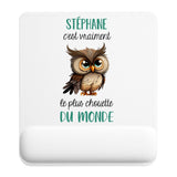 Tapis de souris ergonomique avec repose-poignet, accessoire bureau pour femme et homme, fête des pères, cadeau pas cher, idée cadeau fête des mères, secret santa, départ à la retraite, télétravail et gaming