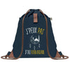 sac a dos bleu coton recycle avec pochette idee cadeau originale pour collegue ami prof ou membre de la famille cadeau mixte noel anniversaire secret santa ou depart au travail sac leger pratique et ecologique design breton moderne