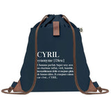 sac a dos homme bleu coton recycle avec pochette idee cadeau utile pour collegue papa ou ami cadeau homme noel anniversaire secret santa ou depart a la retraite sac durable pratique et robuste design sobre et elegant
