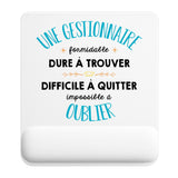 Tapis de souris ergonomique avec repose-poignet, accessoire bureau pour femme et homme, fête des pères, cadeau pas cher, idée cadeau fête des mères, secret santa, départ à la retraite, télétravail et gaming