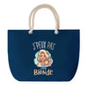 Sac de plage Bleu anse corde J'peux Pas Blonde
