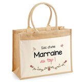 Sac Fête des Mères Mamie MAman Soeur Femme Famille Idée Cadeau anniversaire Noël Travail Boulot Métier Départ Retraite Collègue Femme cabas shopping plage