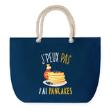 Sac de plage Bleu anse corde J'peux Pas Pancakes