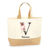 Sac Jute Fête des Mères Fêtes des Pères Mamie Papi Famille Idée Cadeau anniversaire Noël Travail Boulot Métier Départ Retraite Collègue Femme Homme