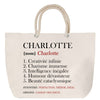 Sac Fête des Mères Mamie Famille Idée Cadeau anniversaire Noël Travail Boulot Métier Départ Retraite Collègue Femme cabas shopping plage