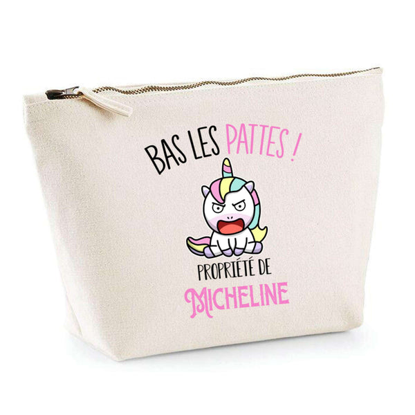 Trousse pochette de rangement maquillage Fête des Mères Mamie Famille Idée Cadeau anniversaire Noël Travail Boulot Métier Départ Retraite Collègue Femme