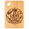 Planche bambou gravée personnalisée homme idée cadeau Fête des Pères apéro 30×20 prénom cuisine plateau fromage anniversaire noel papa papi 