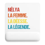 Tapis de souris ergonomique avec repose-poignet, accessoire bureau pour femme et homme, fête des pères, cadeau pas cher, idée cadeau fête des mères, secret santa, départ à la retraite, télétravail et gaming