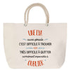 Sac Fête des Mères Mamie Famille Idée Cadeau anniversaire Noël Travail Boulot Métier Départ Retraite Collègue Femme cabas shopping plage