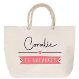 Sac Fête des Mères Mamie Famille Idée Cadeau anniversaire Noël Travail Boulot Métier Départ Retraite Collègue Femme cabas shopping plage