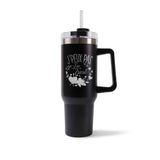 Mug isotherme Noir Tricot J'peux pas