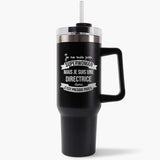 Mug isotherme Noir Directrice Superwoman