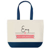 Sac de shopping bleu Emy en Vacances