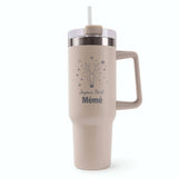 Mug isotherme Joyeux noël Mémé cerf Beige